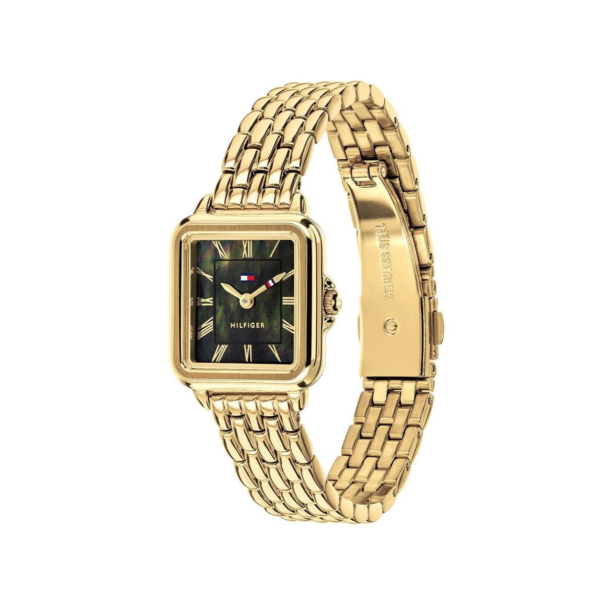 Tommy Hilfiger Mia Goudkleurig Dameshorloge met Goudkleurige stalen band TH1782916 - detailfoto 1