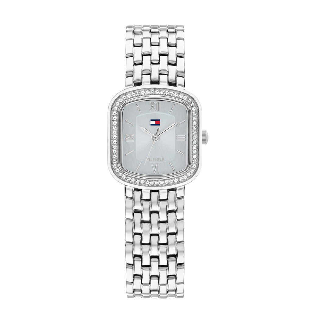 Tommy Hilfiger Abby Zilverkleurig Dameshorloge met Zilverkleurige stalen band TH1782921 - productfoto