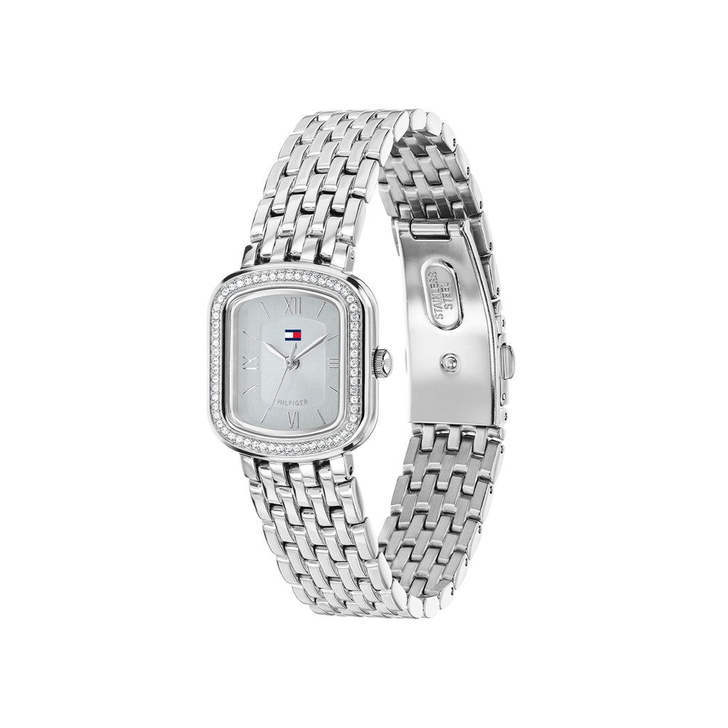 Tommy Hilfiger Abby Zilverkleurig Dameshorloge met Zilverkleurige stalen band TH1782921 - detailfoto 1