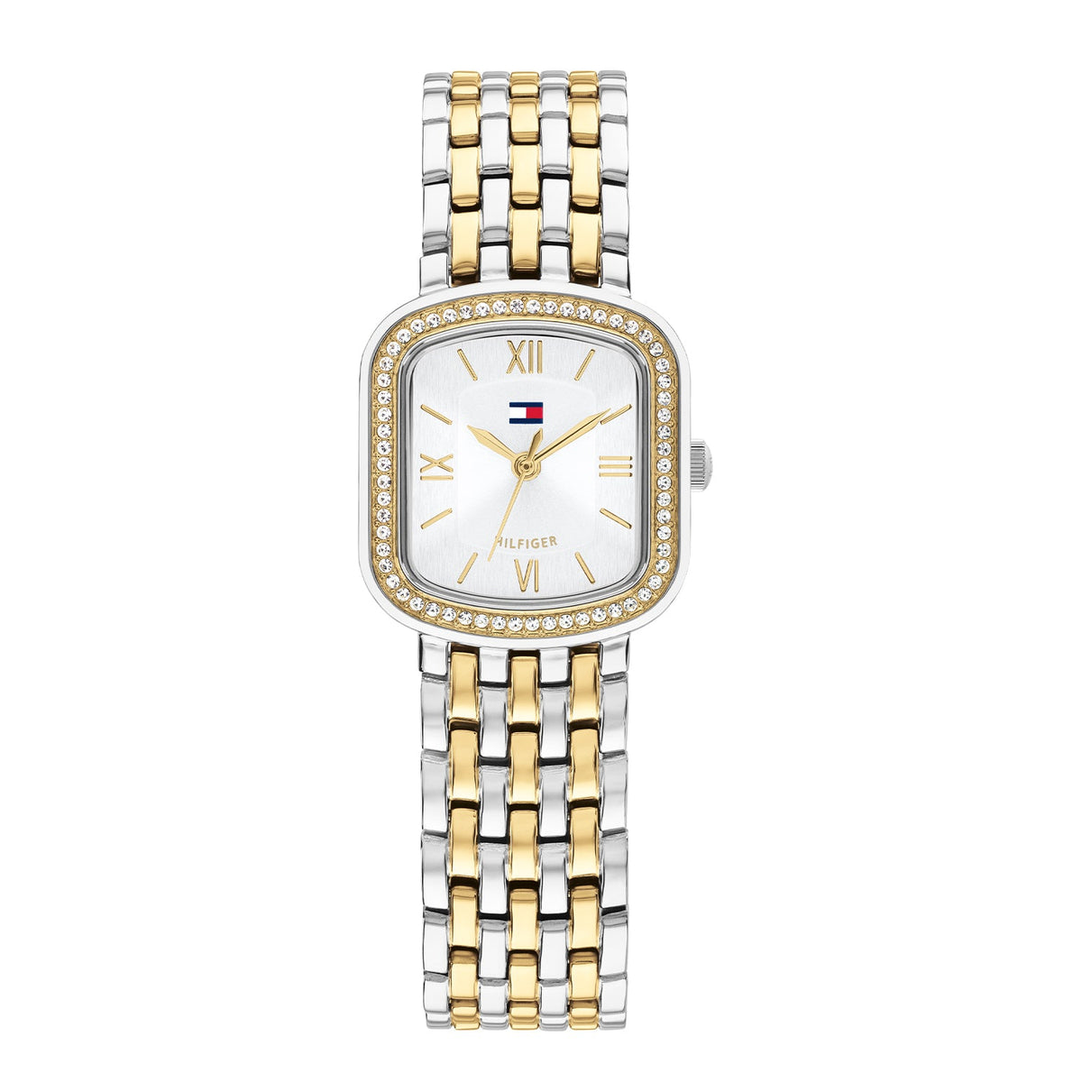 Tommy Hilfiger Abby Bicolor Dameshorloge met Bicolor stalen band TH1782922 - productfoto