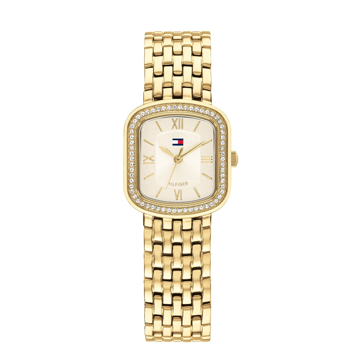 Tommy Hilfiger Abby Goudkleurig Dameshorloge met Goudkleurige stalen band TH1782923 - productfoto