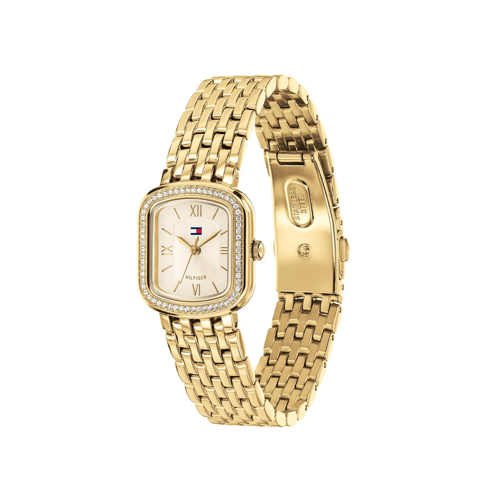 Tommy Hilfiger Abby Goudkleurig Dameshorloge met Goudkleurige stalen band TH1782923 - detailfoto 1