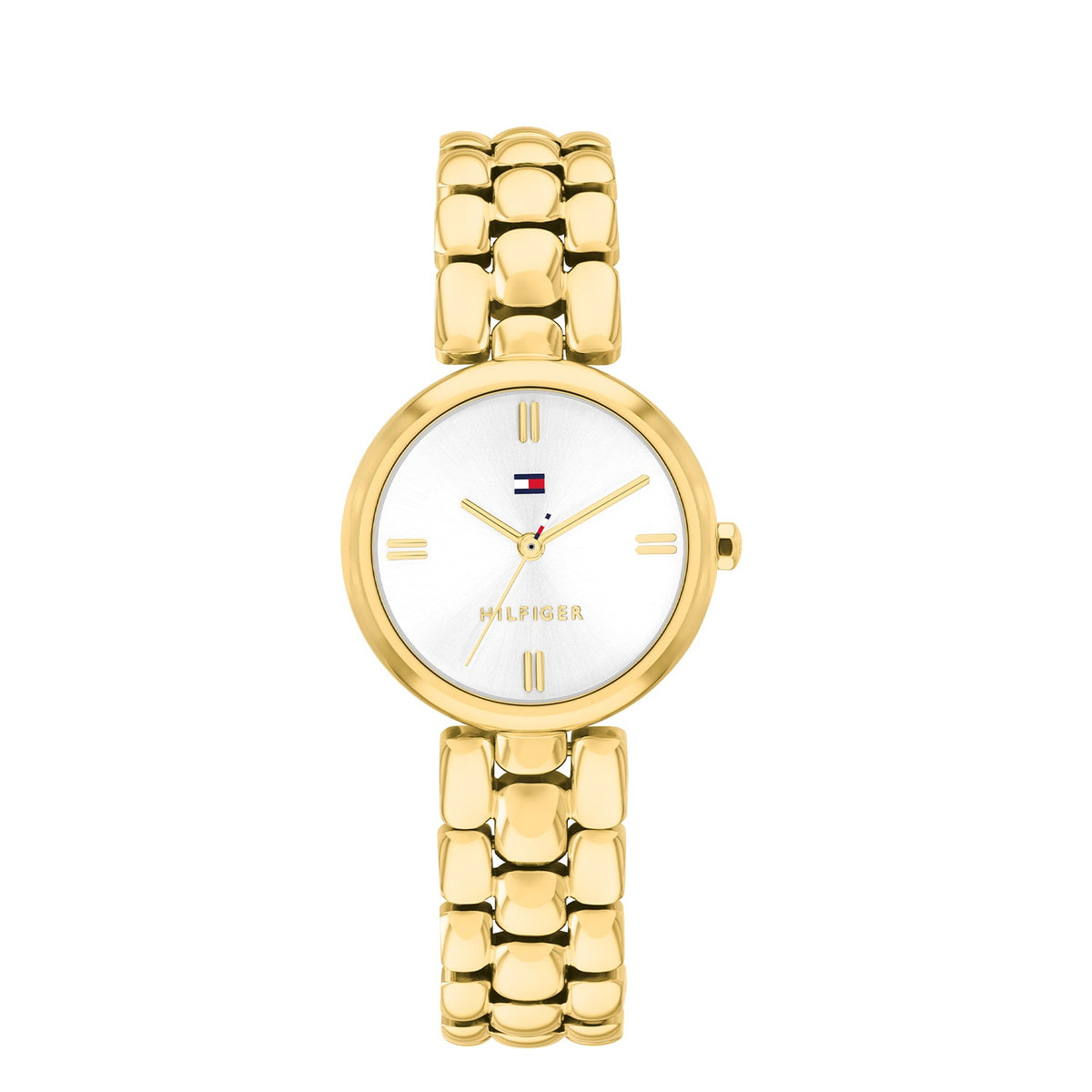 Tommy Hilfiger Annie Goudkleurig Dameshorloge met Goudkleurige stalen band TH1782928 - productfoto