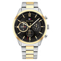 Tommy Hilfiger Matthew Zilverkleurig Herenhorloge met Zwarte Wijzerplaat TH1791944 - productfoto