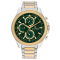 Tommy Hilfiger Clark Zilverkleurig Herenhorloge met Groene Wijzerplaat TH1792079 - productfoto