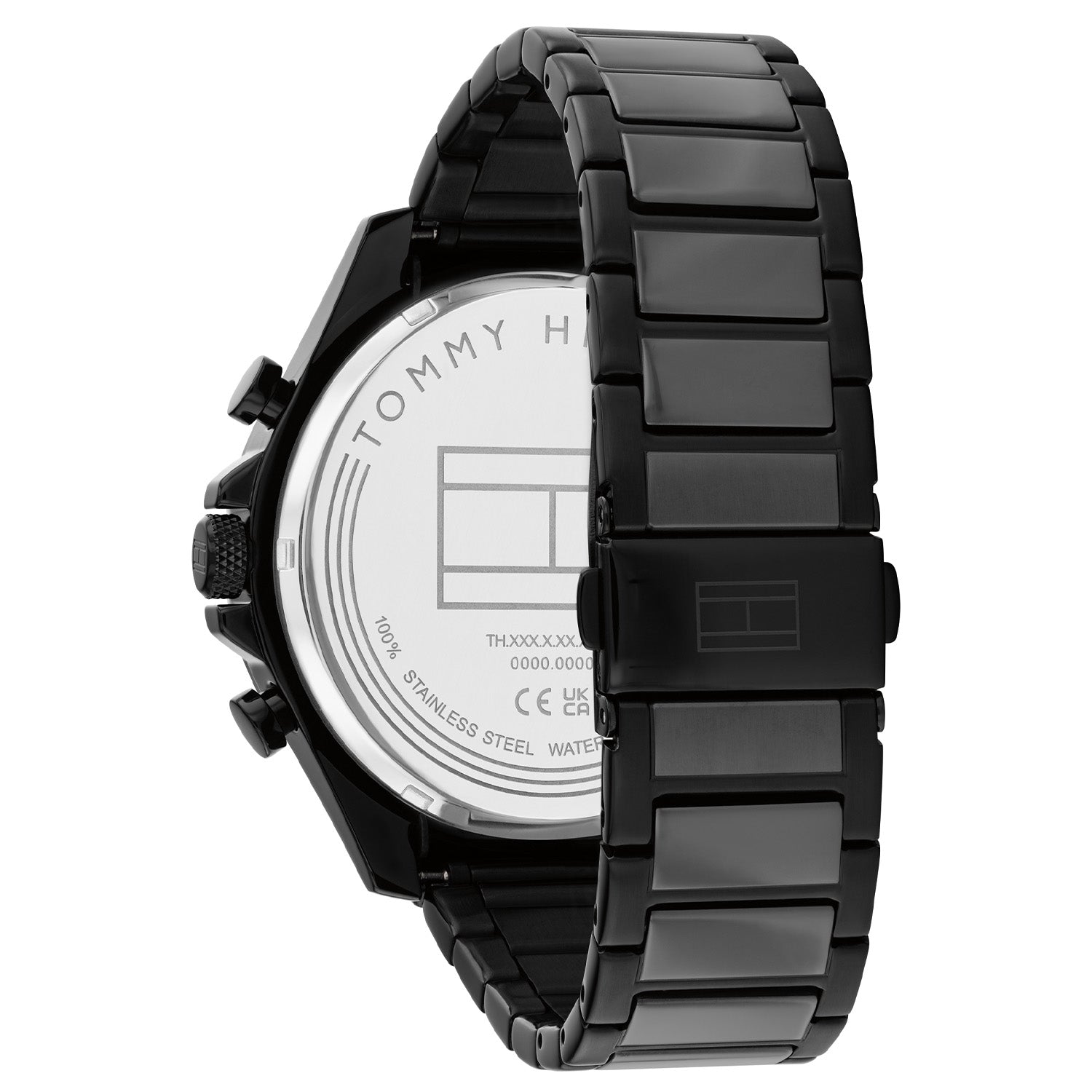 Tommy Hilfiger Clark Zwart Herenhorloge TH1792081 - detailfoto 2