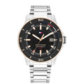 Tommy Hilfiger Zilverkleurig Herenhorloge met Zwarte Wijzerplaat TH1792228 - productfoto