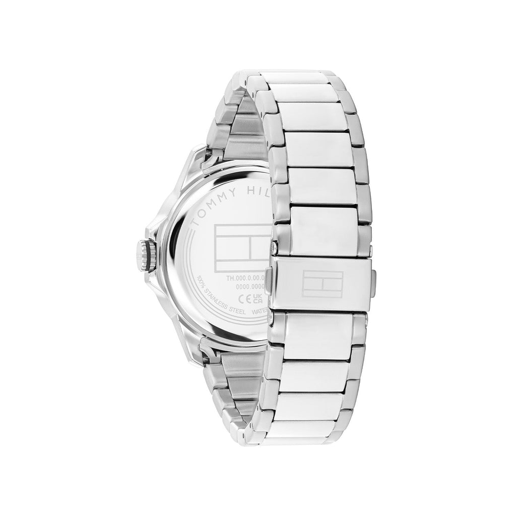 Tommy Hilfiger Zilverkleurig Herenhorloge met Zwarte Wijzerplaat TH1792228 - detailfoto 3