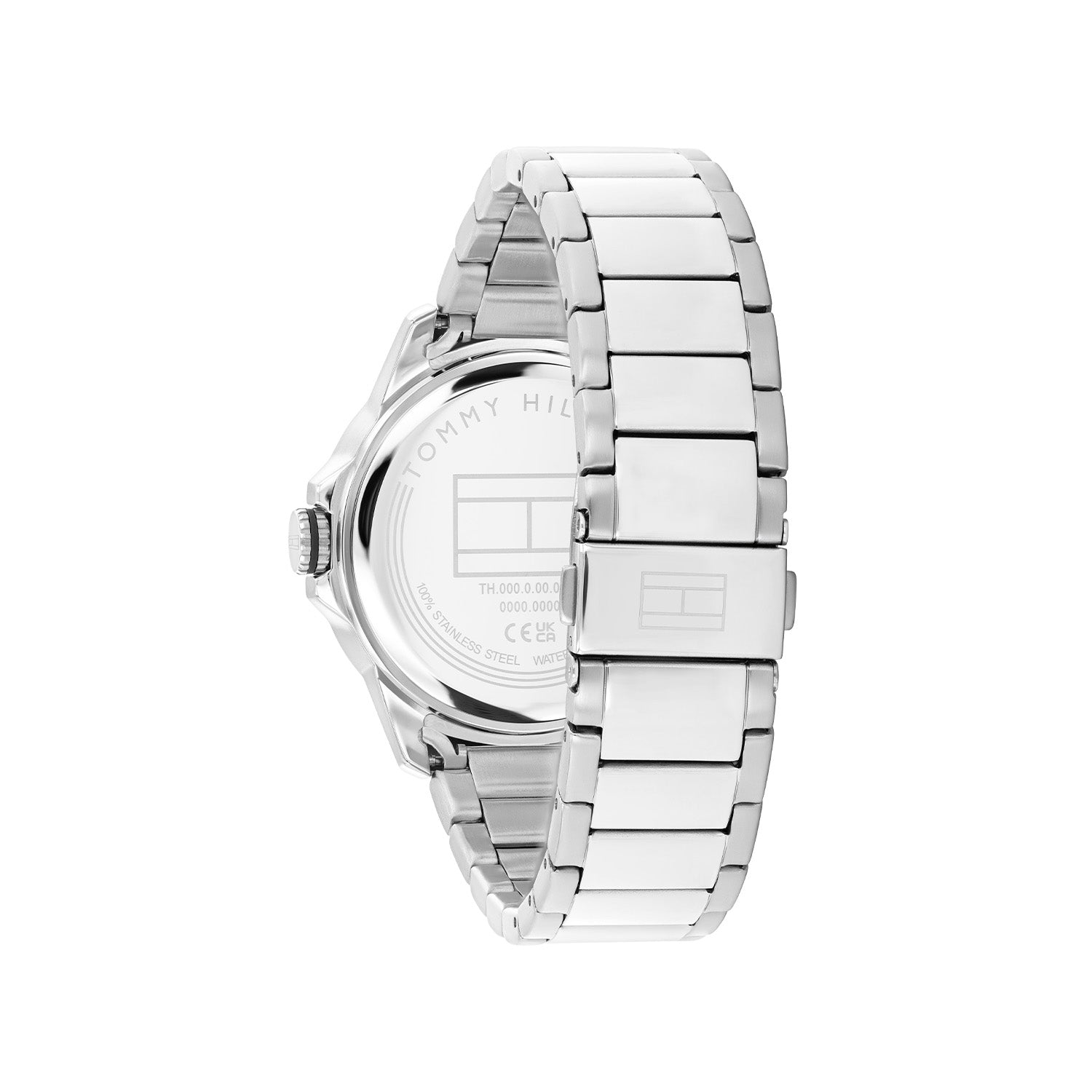 Tommy Hilfiger Zilverkleurig Herenhorloge met Zwarte Wijzerplaat TH1792228 - detailfoto 3
