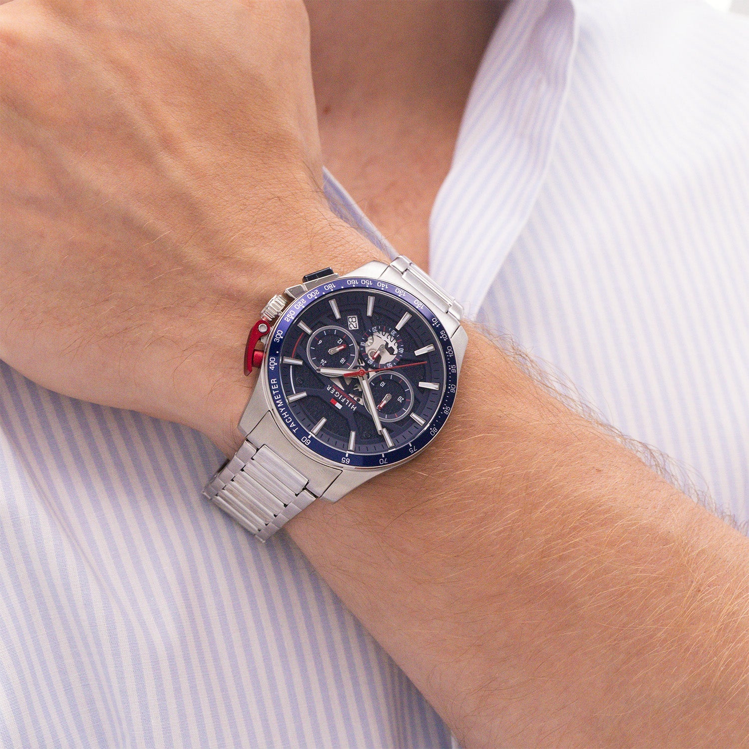 Tommy Hilfiger Blauw Herenhorloge TH1792261 - detailfoto 2