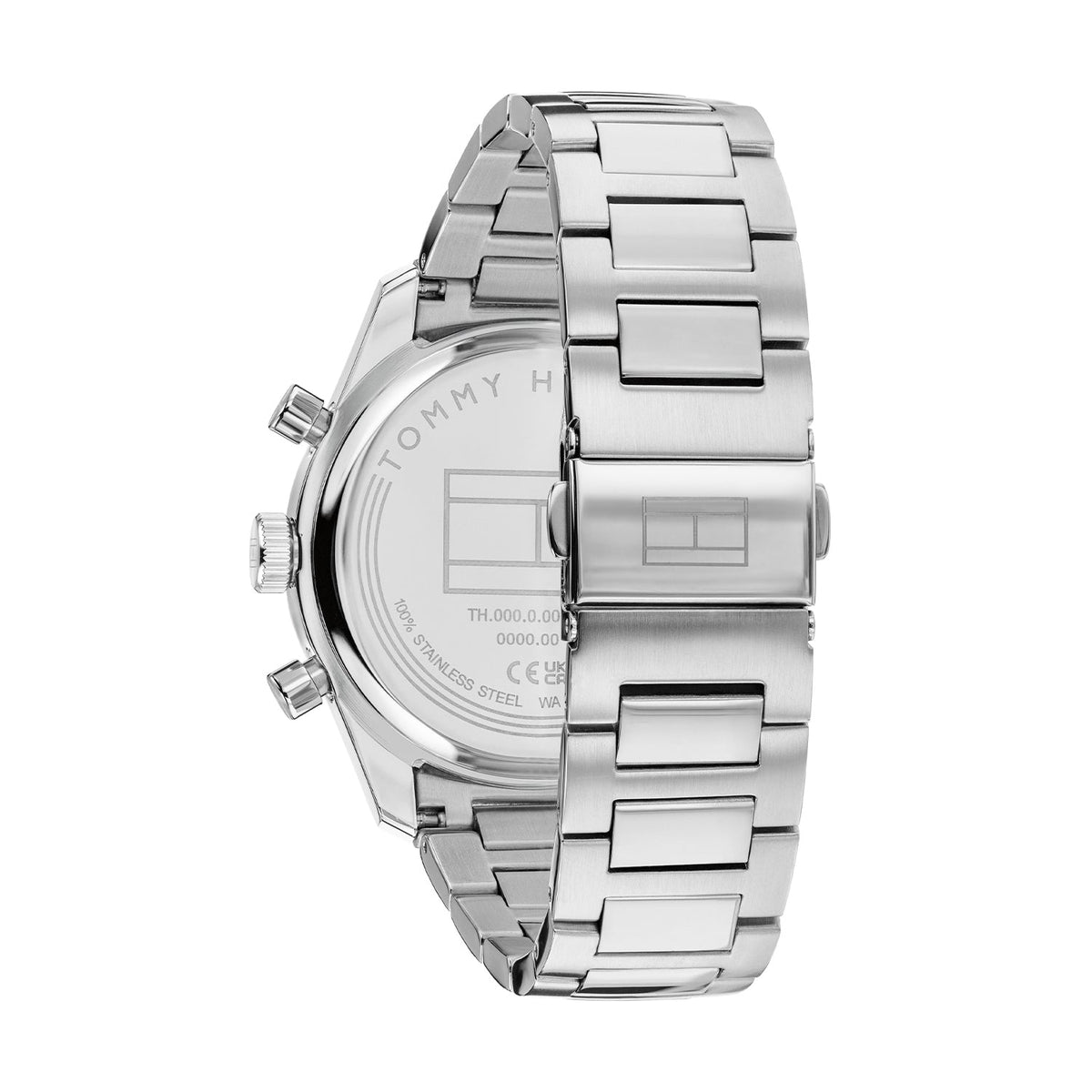 Tommy Hilfiger Hampton Zilverkleurig Herenhorloge met Zilverkleurige stalen band TH1792278 - detailfoto 3