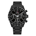 Tommy Hilfiger Hampton Zwart Herenhorloge met Zwarte stalen band TH1792280 - productfoto