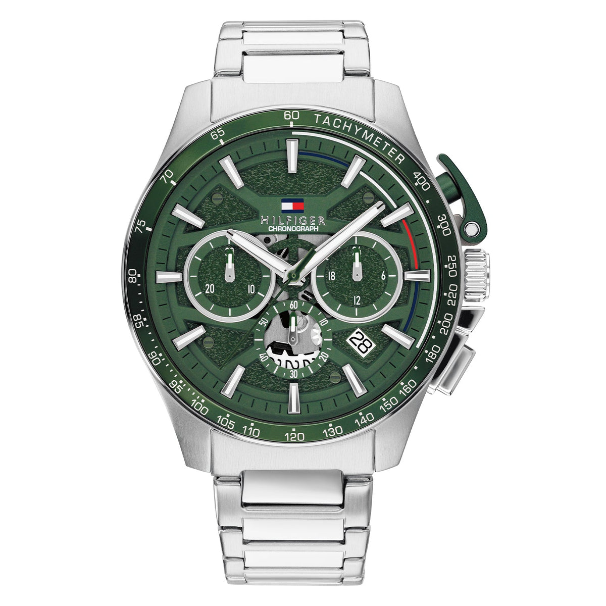 Tommy Hilfiger Bank Zilverkleurig Herenhorloge met Zilverkleurige stalen band TH1792293 - productfoto