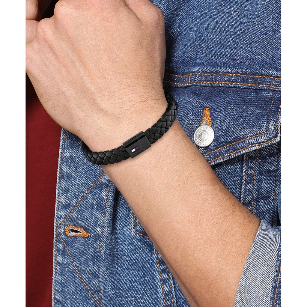 Tommy Hilfiger Zwarte Herenarmband TJ2790331 - detailfoto 1