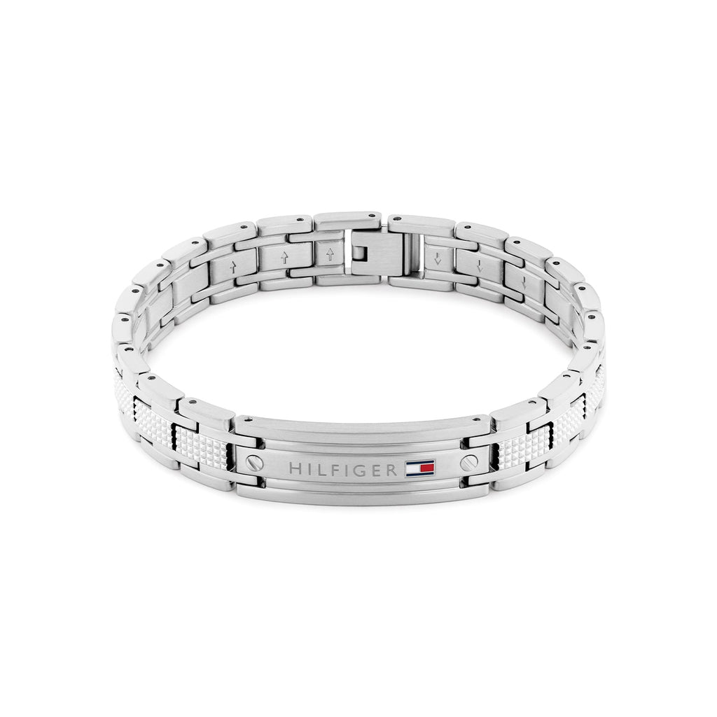 Tommy Hilfiger Oxford Zilverkleurige Herenarmband TJ2790731 - productfoto