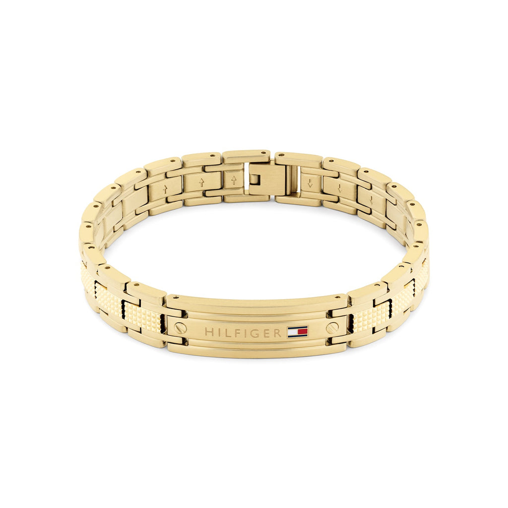 Tommy Hilfiger Oxford Goudkleurige Herenarmband TJ2790733 - productfoto