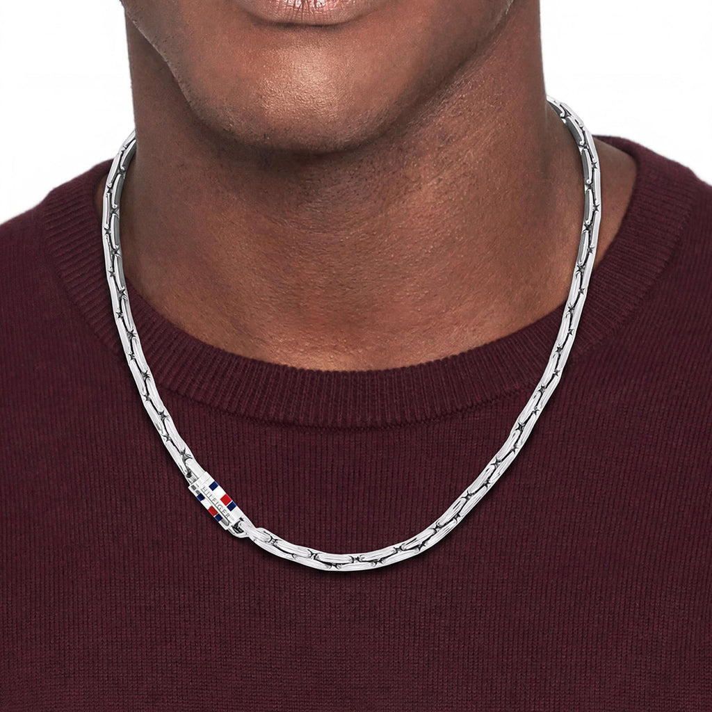 Tommy Hilfiger Men's Chains Zilverkleurige Herenketting TJ2790745 - detailfoto 1