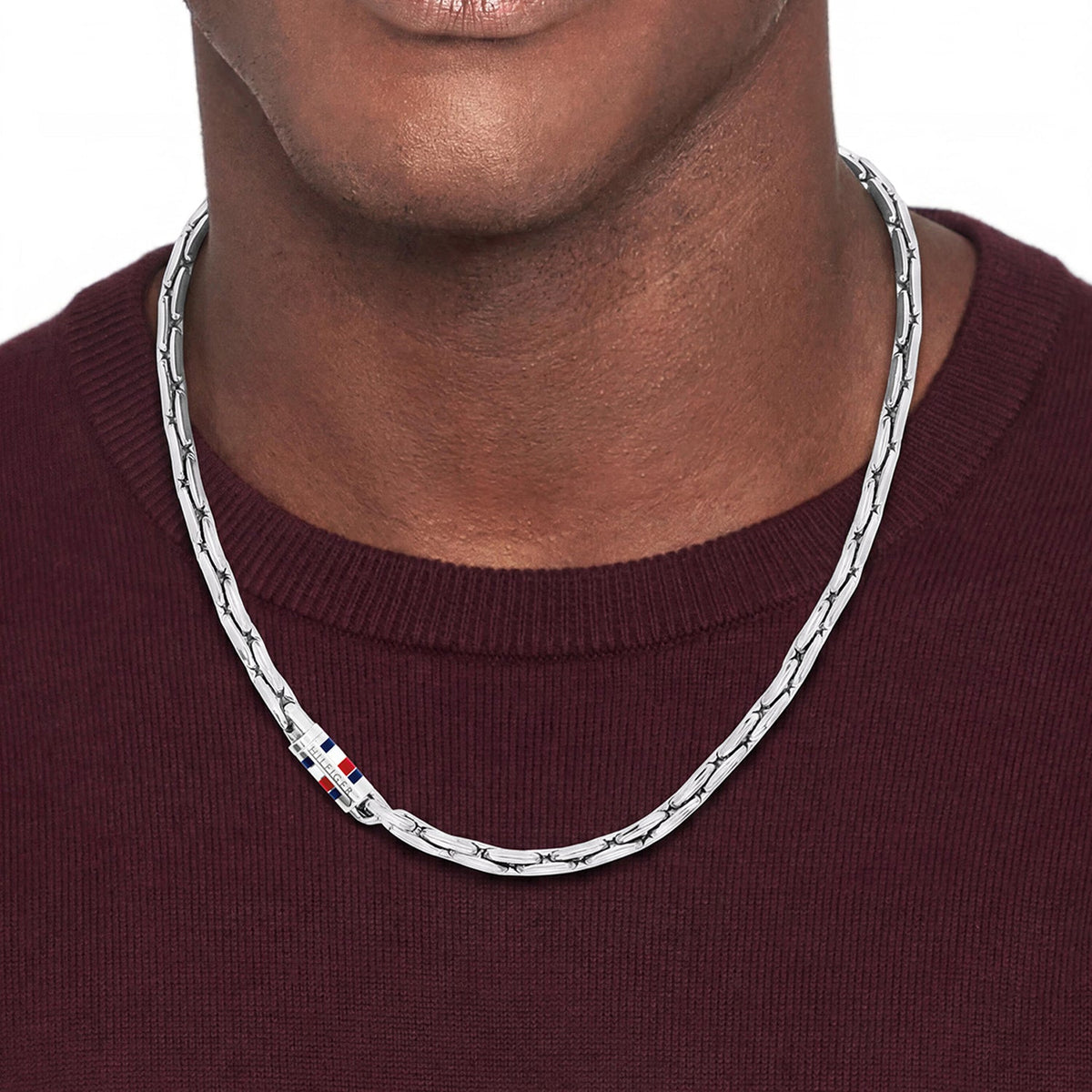 Tommy Hilfiger Men's Chains Zilverkleurige Herenketting TJ2790745 - detailfoto 1